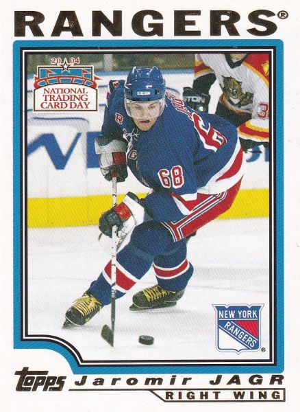 insert karta JAROMÍR JÁGR 04-05 Topps National Trading Card Day číslo 12 of 12